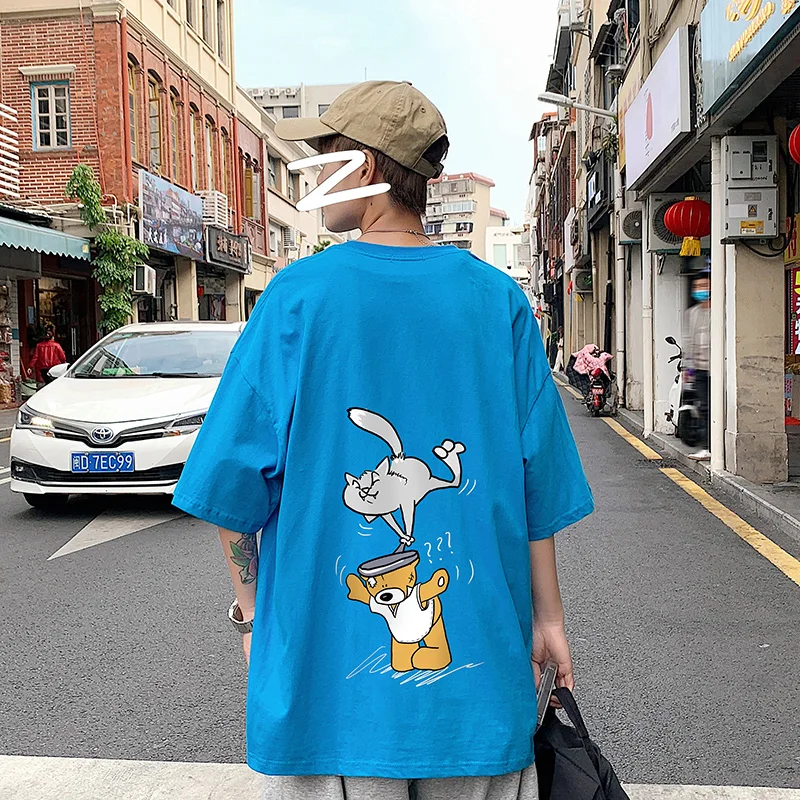 Loose Fit Cotton Basic Top Tees for Men 2021 Summer Casual Clothing Teens Cute Anime Print T Shirt Oversized Harajuku Streetwear
Loose Fit Cotton Basic Top Tees for Men 2021 Summer Casual Clothing Teens Cute Anime Print T Shirt Oversized Harajuku Streetwear