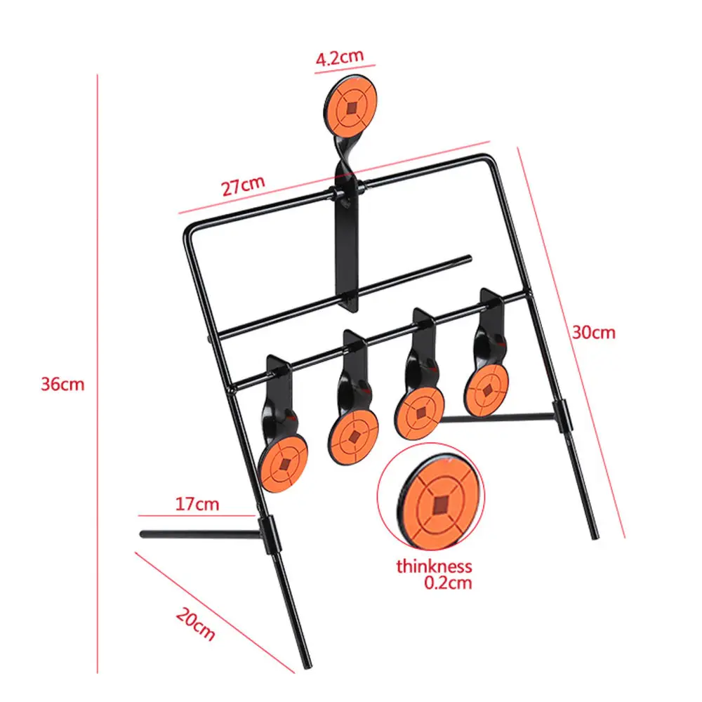 Metal Resetting Shooting Target Paddle Wind Chime Style Target for Outdoor Shooting Training (Black)
Metal Resetting Shooting Target Paddle Wind Chime Style Target for Outdoor Shooting Training (Black)