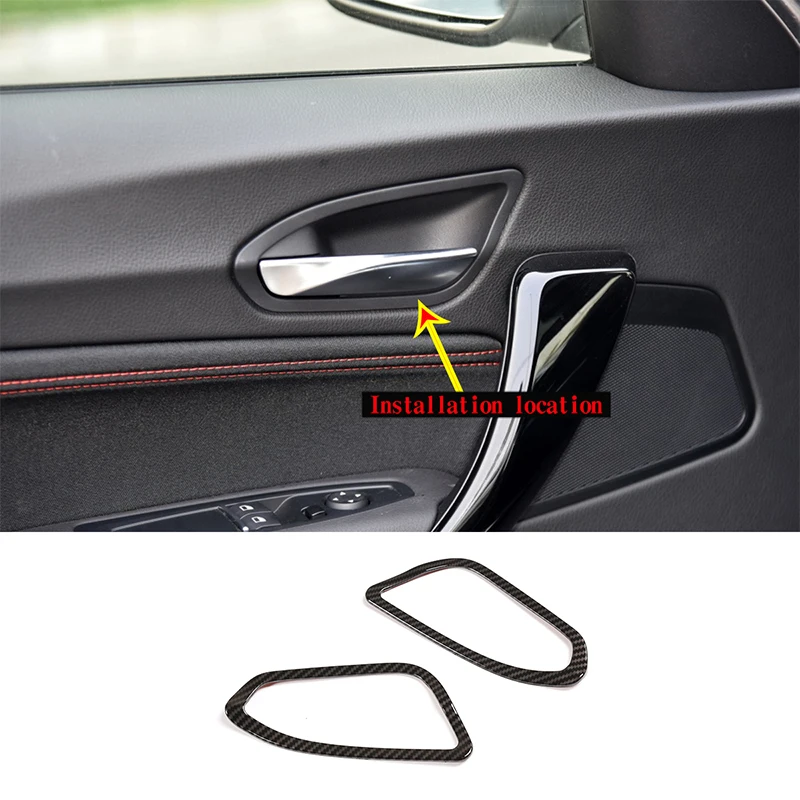 For 2012-2019 BMW 1 2 Series F20 F21 F22 F23 ABS carbon fiber car inner handle decorative frame cover sticker interior parts
For 2012-2019 BMW 1 2 Series F20 F21 F22 F23 ABS carbon fiber car inner handle decorative frame cover sticker interior parts