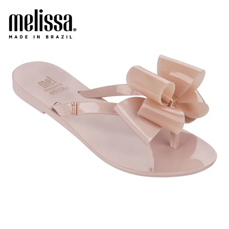 Женские пляжные шлепанцы на платформе MELISSA MEL повседневные сандалии плоской