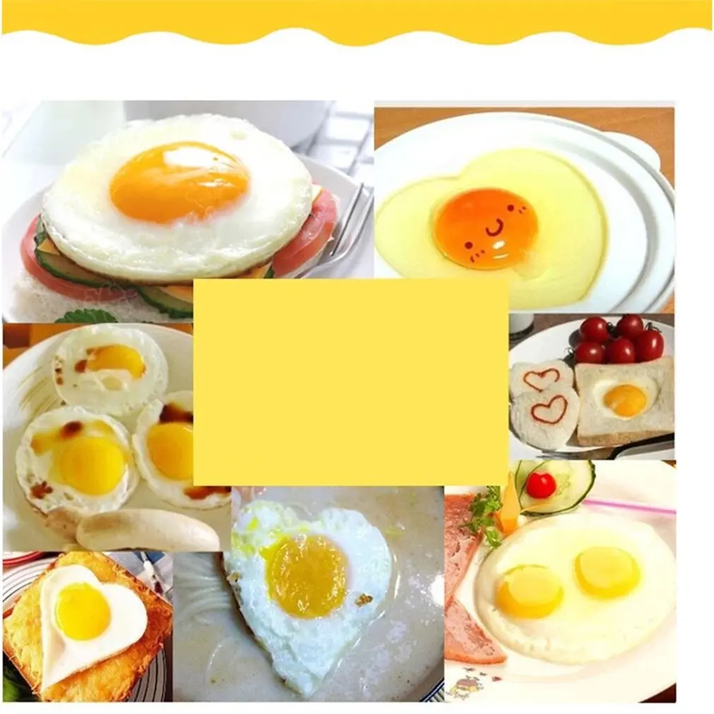 DIY 430 Stainless Steel Form For Frying Eggs Tools Breakfast Omelette Mold Device Pancake Ring Lovely Shape Kitchen Tool
DIY 430 Stainless Steel Form For Frying Eggs Tools Breakfast Omelette Mold Device Pancake Ring Lovely Shape Kitchen Tool