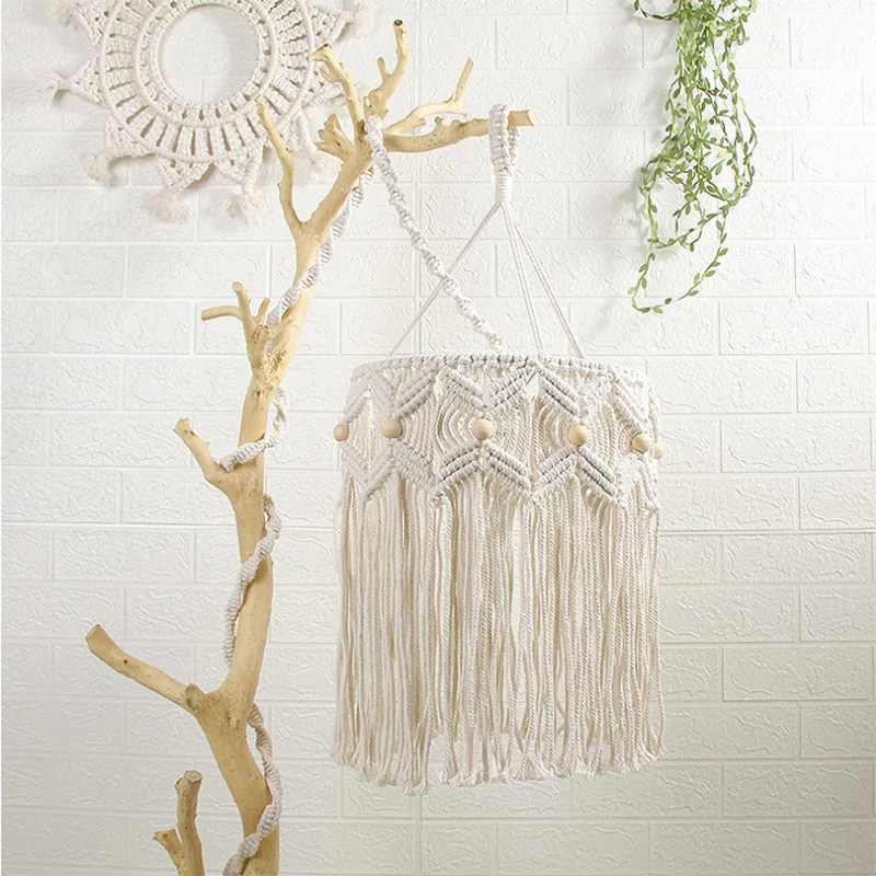 Nordic Hand-woven Lampshade Simple Living Room Bedroom Chandelier Lampshade Boho Decoration Tapestry Wall Hanging
Nordic Hand-woven Lampshade Simple Living Room Bedroom Chandelier Lampshade Boho Decoration Tapestry Wall Hanging