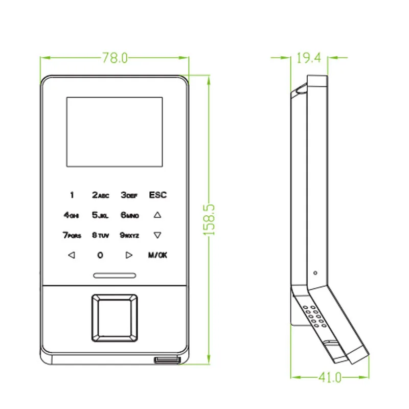 ZK F22 WIFI TCP/IP USB Biometric Fingerprint Door Access Control System Color Screen Time Attendance Optional RFID Card Reader
ZK F22 WIFI TCP/IP USB Biometric Fingerprint Door Access Control System Color Screen Time Attendance Optional RFID Card Reader