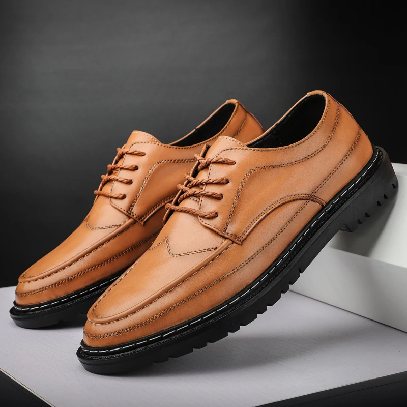 Men Shoes Fashion Comfortable Breathable Soft Leather Loafers Shoes Men High Quality Casual Falts Men Oxfords
Men Shoes Fashion Comfortable Breathable Soft Leather Loafers Shoes Men High Quality Casual Falts Men Oxfords