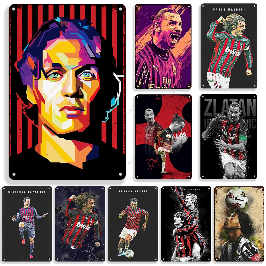 A.C. Миланские металлические жестяные знаки, ВИНТАЖНЫЙ ПЛАКАТ, спортивные металлические знаки, настенный Декор для дома, бара, паба, металлич... 
A.C. Миланские металлические жестяные знаки, ВИНТАЖНЫЙ ПЛАКАТ, спортивные металлические знаки, настенный Декор для дома, бара, паба, металлич...