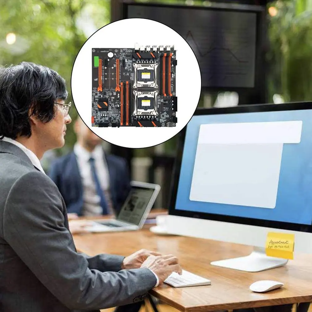 X99 Dual CPU Motherboard LGA 2011 V3 E-ATX USB3.0 SATA3 With Dual Processor With Dual M.2 Slot 8 DIMM DDR4 4 PCIE Slots
X99 Dual CPU Motherboard LGA 2011 V3 E-ATX USB3.0 SATA3 With Dual Processor With Dual M.2 Slot 8 DIMM DDR4 4 PCIE Slots