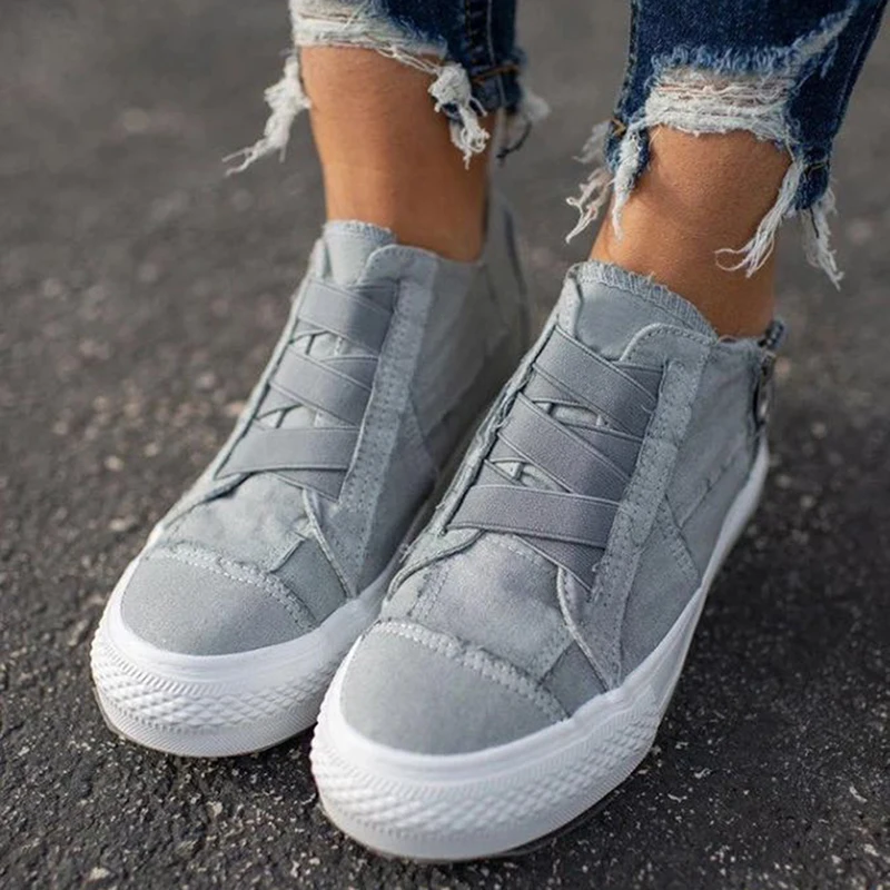 New Ladies Sandals Fashion Zipper Decor Single Shoes Quality Washed Canvas Single Shoes Flat Bottom Increased Shoes Large Size
New Ladies Sandals Fashion Zipper Decor Single Shoes Quality Washed Canvas Single Shoes Flat Bottom Increased Shoes Large Size