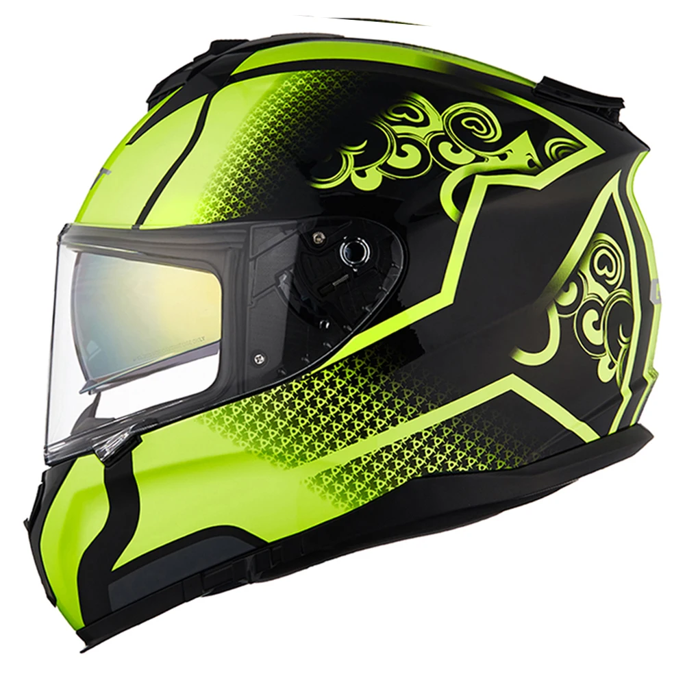 Yellow Green Motorcycle Helmet Dual Lens Full Face Helmet Anti-fog Lens Motorbike Moto Helmets Biker Riding Racing Crash Helmet
Yellow Green Motorcycle Helmet Dual Lens Full Face Helmet Anti-fog Lens Motorbike Moto Helmets Biker Riding Racing Crash Helmet