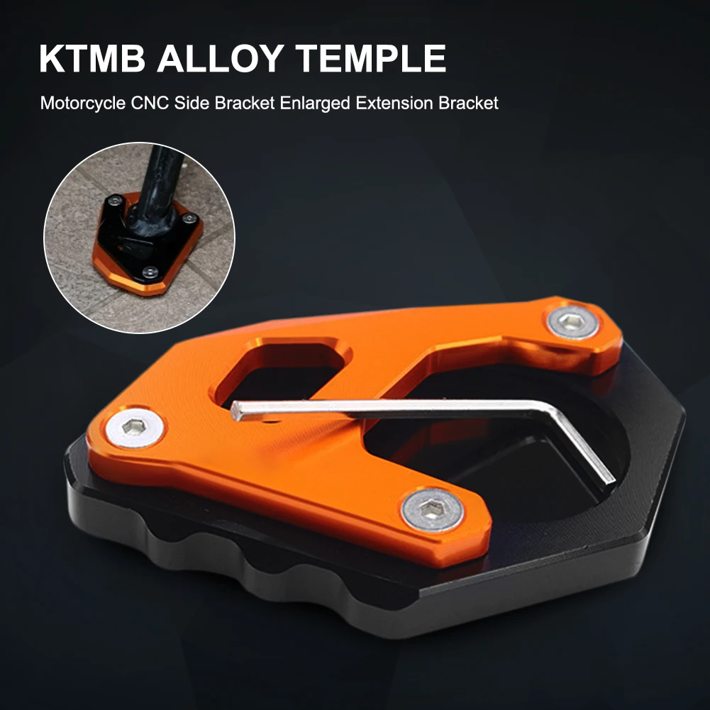 Motorcycle Aluminum Alloy Side Stand Extension Enlarger Pad Kickstand Pad Heavy-Duty for KTM 1290 1050 1190 ADV Accessories
Motorcycle Aluminum Alloy Side Stand Extension Enlarger Pad Kickstand Pad Heavy-Duty for KTM 1290 1050 1190 ADV Accessories