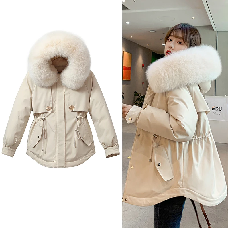 WESAY JESI Women Winter long Parkas Jacket Casual Horn Button Fur Collar Hooded Thicken Warm Parkas Coat Female Outwear Jacket
WESAY JESI Women Winter long Parkas Jacket Casual Horn Button Fur Collar Hooded Thicken Warm Parkas Coat Female Outwear Jacket