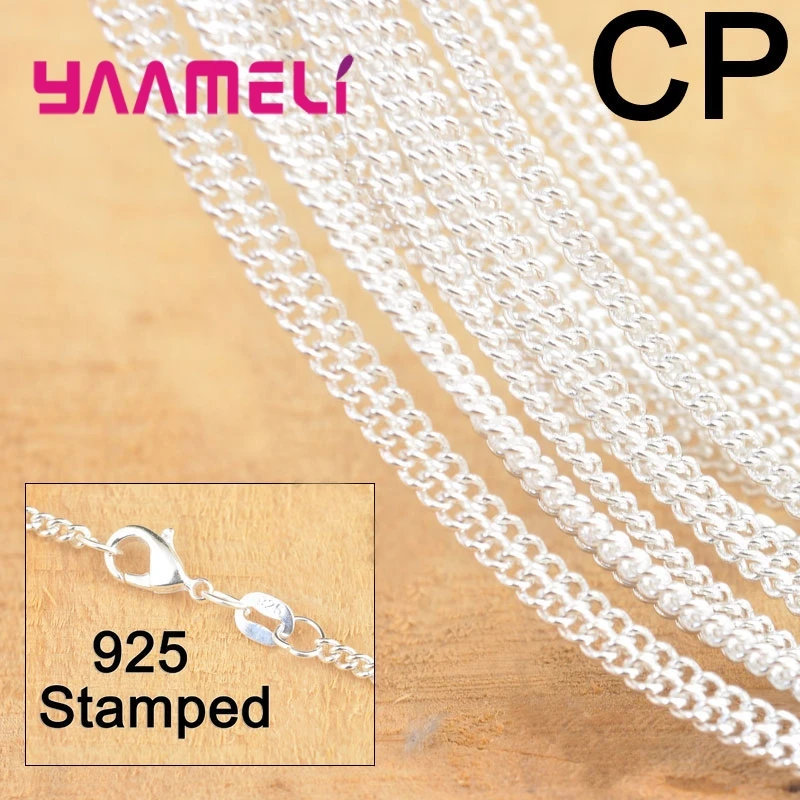 20PCS Hot Sale 18 Inch 925 Sterling Silver Jewelry Flat Curb Necklace Chains With Lobster Clasps Pendant Jewelry Making Findings
20PCS Hot Sale 18 Inch 925 Sterling Silver Jewelry Flat Curb Necklace Chains With Lobster Clasps Pendant Jewelry Making Findings