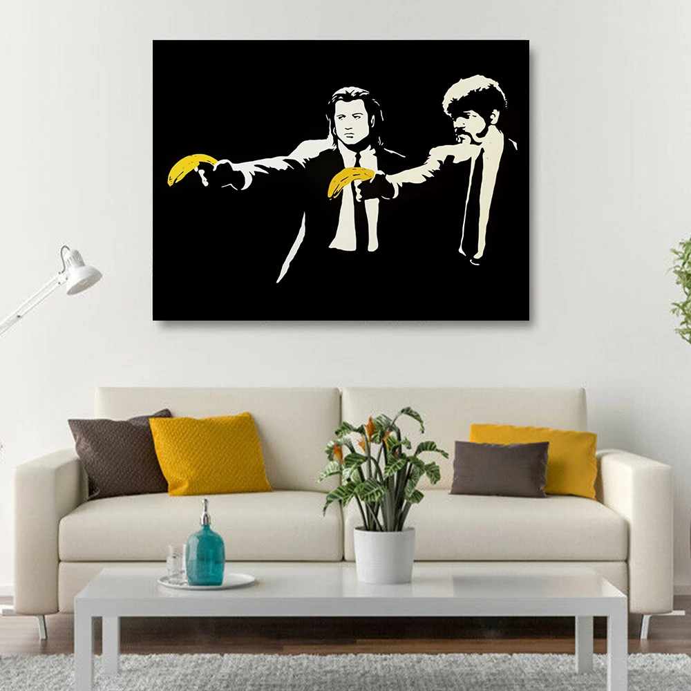 Banksy Graffiti Posters Wall Art Picture Abstract Black Yellow Canvas Painting Prints Nordic Vintage for Living Room Home Decor
Banksy Graffiti Posters Wall Art Picture Abstract Black Yellow Canvas Painting Prints Nordic Vintage for Living Room Home Decor