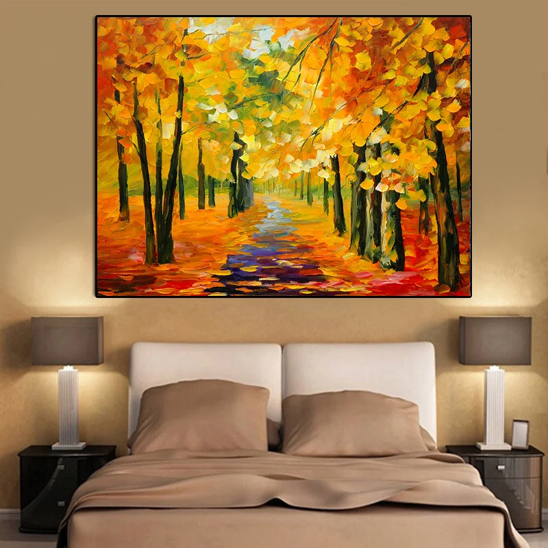 Canvas Painting Landscape Posters and Prints Colorful Oil Painting Street Tree Wall Pictures for Living Room Cuadros Home Decor
Canvas Painting Landscape Posters and Prints Colorful Oil Painting Street Tree Wall Pictures for Living Room Cuadros Home Decor