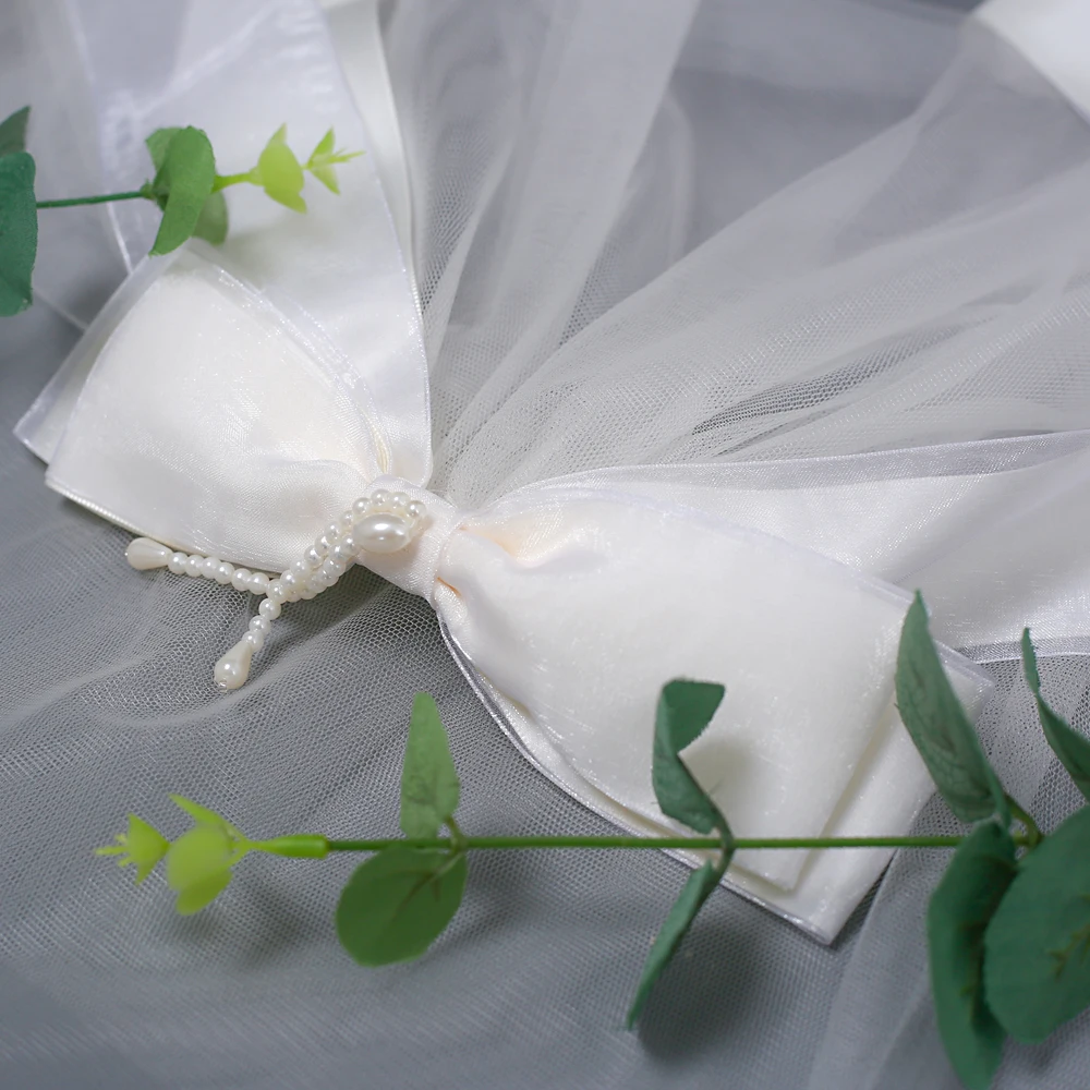 TRiXY V03 Two-laye Organza Bridal Veil White Veil Wedding Veils with Comb Veil White Veil Wedding Accessories Marriage Veil
TRiXY V03 Two-laye Organza Bridal Veil White Veil Wedding Veils with Comb Veil White Veil Wedding Accessories Marriage Veil