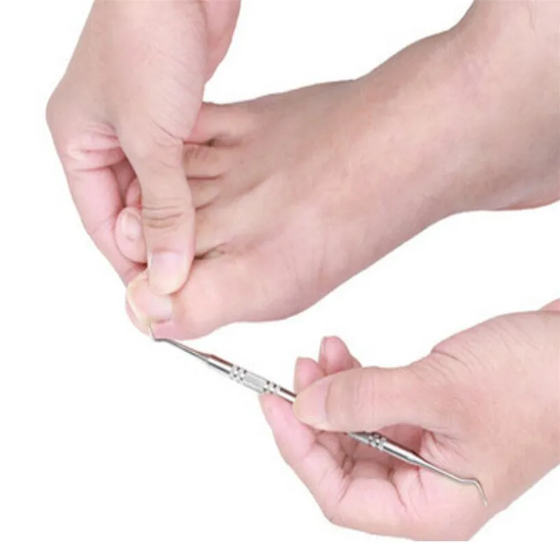 1 шт. носком пилочка для ногтей Уход за ногтями на ногах крюк вросшие ногти с двумя