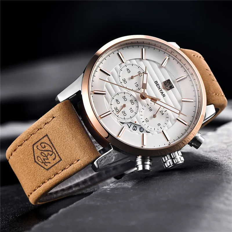 BENYAR New Top Brand 2021 Leather Military Quartz Timer Quartz Watch Automatic Date Business Sports Waterproof Men Clock ас
BENYAR New Top Brand 2021 Leather Military Quartz Timer Quartz Watch Automatic Date Business Sports Waterproof Men Clock ас