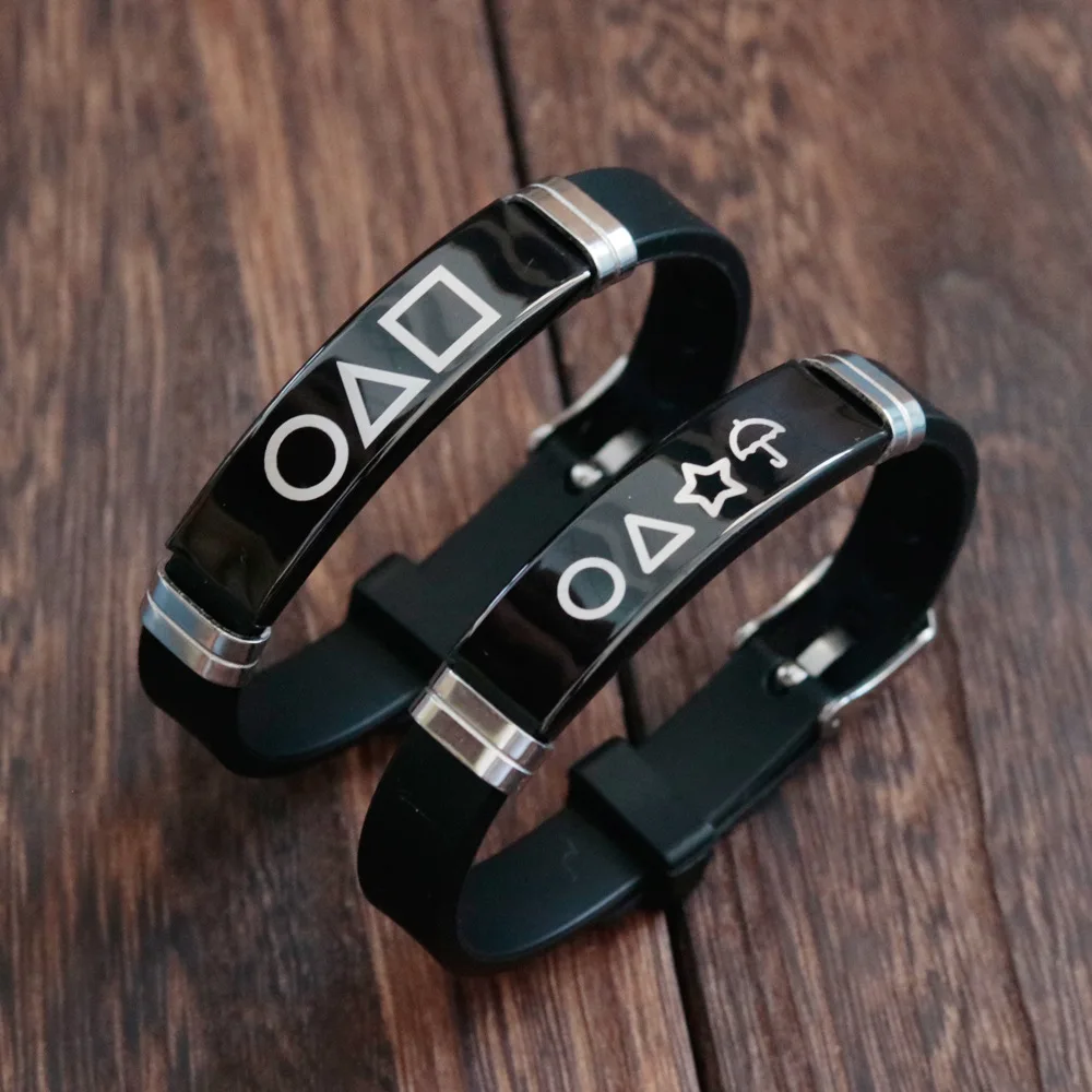 Squid Game Bracelets Anime Round Six Stainless Steel Silicone Adjustable Bracelets High Quality
Squid Game Bracelets Anime Round Six Stainless Steel Silicone Adjustable Bracelets High Quality