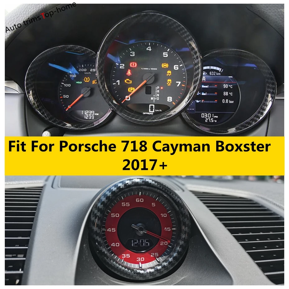 Car Dashboard Stopwatch Ring Compass Circle Cover Kit Trim For Porsche 718 Cayman Boxster 2017 - 2021 Carbon Fiber Accessories
Car Dashboard Stopwatch Ring Compass Circle Cover Kit Trim For Porsche 718 Cayman Boxster 2017 - 2021 Carbon Fiber Accessories