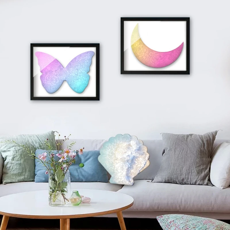 Moon/Butterfly/Shell Carved Flower Coaster Epoxy Resin Mold Cup Mat Casting Silicone Mould DIY Crafts Jewelry Placement
Moon/Butterfly/Shell Carved Flower Coaster Epoxy Resin Mold Cup Mat Casting Silicone Mould DIY Crafts Jewelry Placement