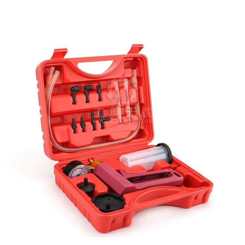 Brake fluid drain tool vacuum pistol pump tester kit aluminum pump body pressure vacuum gauge manual
Brake fluid drain tool vacuum pistol pump tester kit aluminum pump body pressure vacuum gauge manual