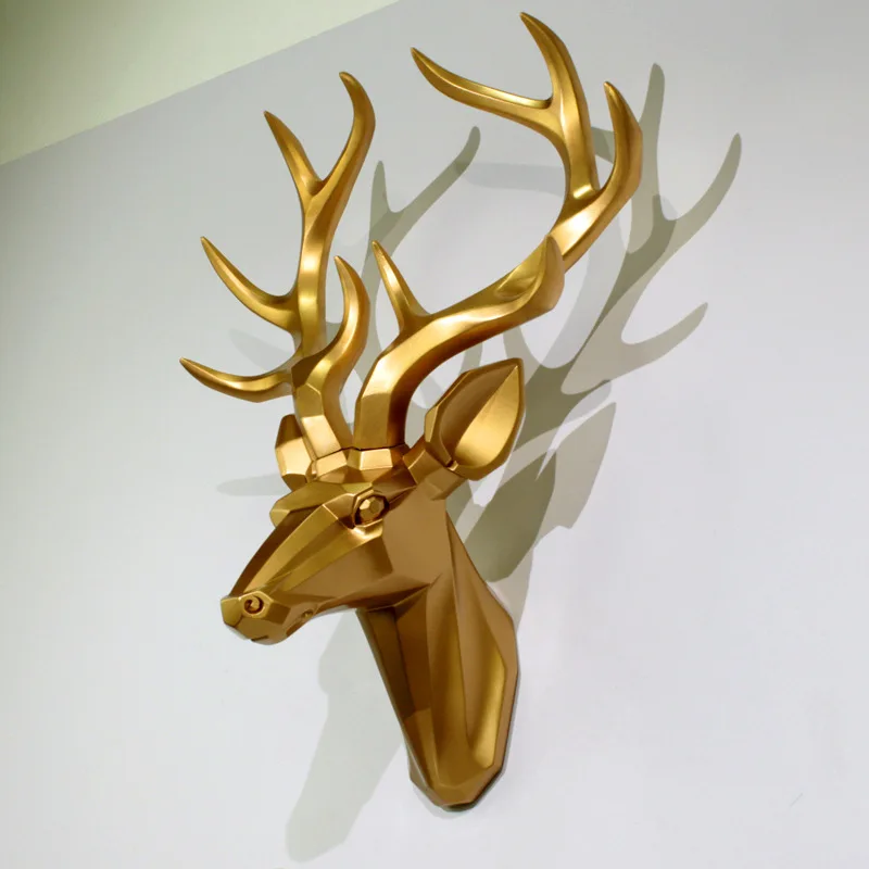 European geometric Zhaocai deer head wall decoration porch bar model room shop Club wall decoration wall hanging decor
European geometric Zhaocai deer head wall decoration porch bar model room shop Club wall decoration wall hanging decor
