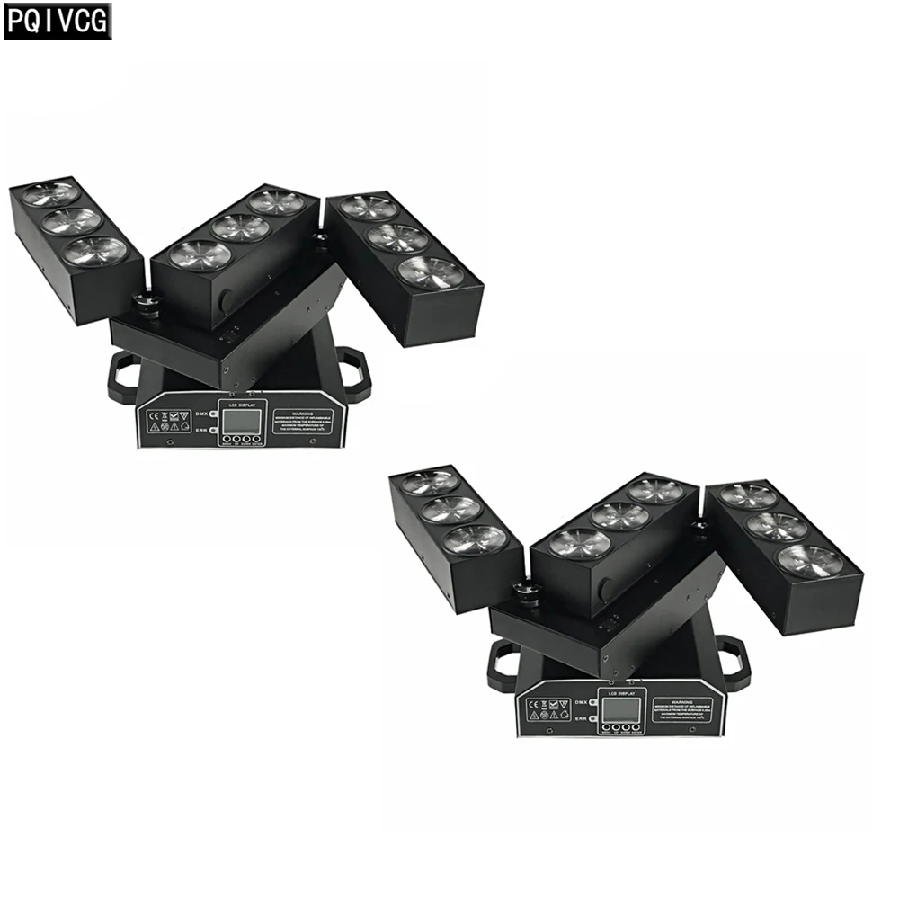 2 PCS / 9x12w Deformation Matrix Light RGBW 4in1 Moving Head Light Matrix Light DMX512 Professional Stage Lighting Equipment
2 PCS / 9x12w Deformation Matrix Light RGBW 4in1 Moving Head Light Matrix Light DMX512 Professional Stage Lighting Equipment