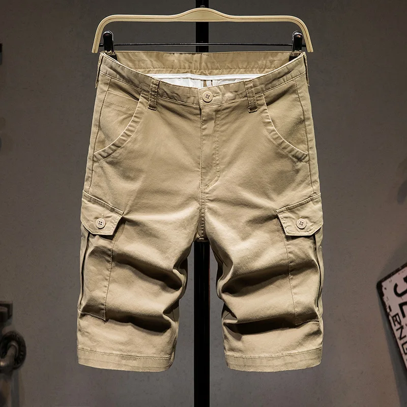 2022 Summer New Men White Khaki Army Green Cargo Shorts Fashion Casual Straight Pocket Jeans Knee Length Five Points Pants
2022 Summer New Men White Khaki Army Green Cargo Shorts Fashion Casual Straight Pocket Jeans Knee Length Five Points Pants