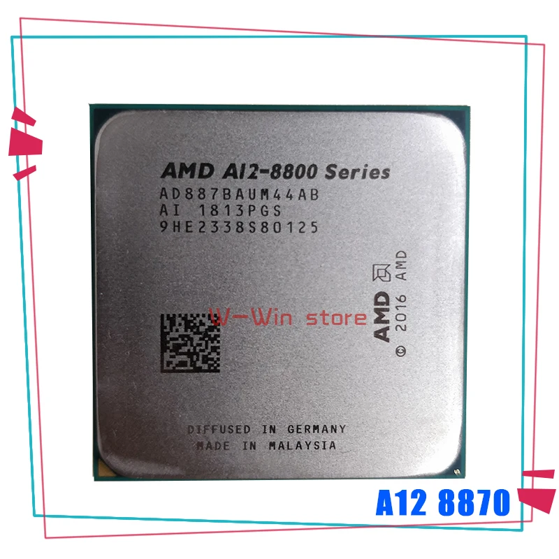 AMD A12-8800 Series PRO A12-8870 A12 8870 3.1 GHz Quad-Core CPU Processor AD887BAUM44AB Socket AM4
AMD A12-8800 Series PRO A12-8870 A12 8870 3.1 GHz Quad-Core CPU Processor AD887BAUM44AB Socket AM4