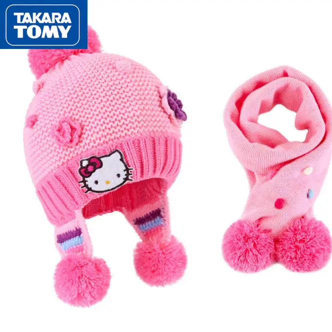 TAKARA TOMY Fashion cartoon Hello Kitty baby hat scarf two-piece simple winter girl hat children's scarf set
TAKARA TOMY Fashion cartoon Hello Kitty baby hat scarf two-piece simple winter girl hat children's scarf set
