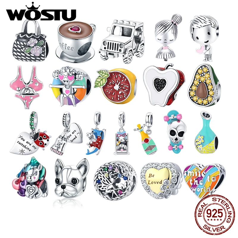 WOSTU Authentic 925 Sterling Silver Summer Vacation Beads Charms Pendant Fit Original Bracelets Women Fashion DIY Jewelry Gift
WOSTU Authentic 925 Sterling Silver Summer Vacation Beads Charms Pendant Fit Original Bracelets Women Fashion DIY Jewelry Gift