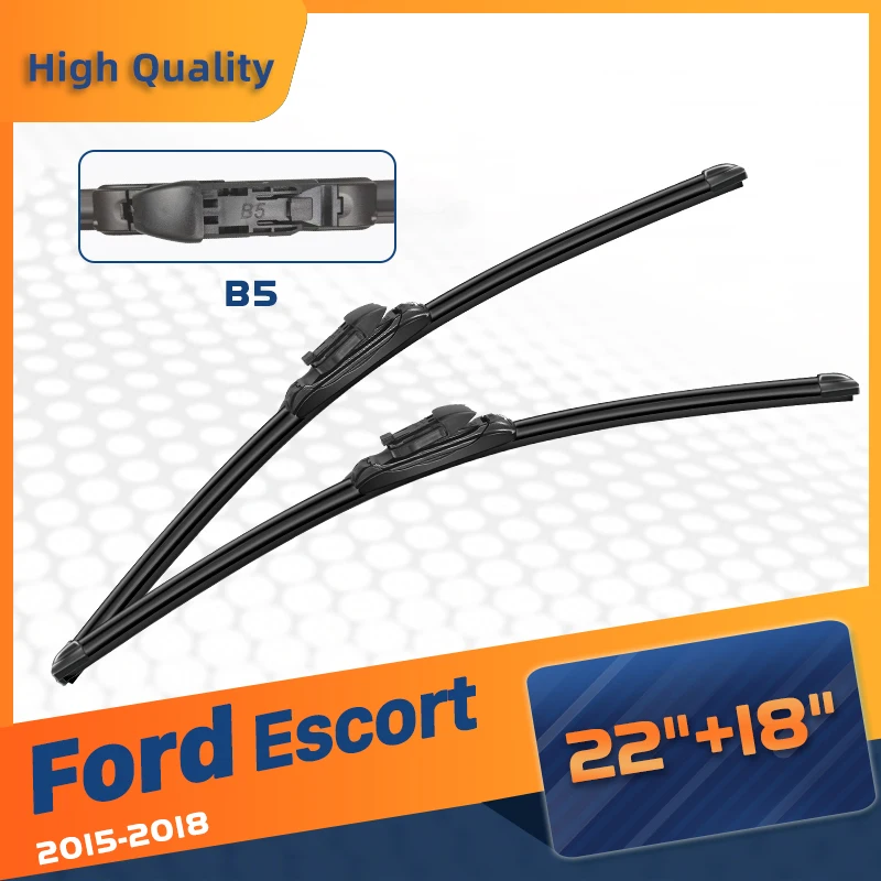 

CELANOVA Windshield Wiper Blade For Ford Escort 2015-2018 22"+18" Frameless Windscreen Rubber Wipers