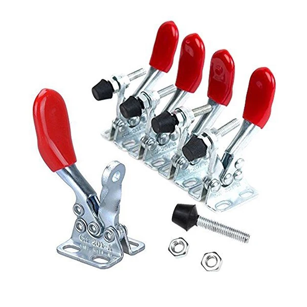 Hand Tool Toggle Clamp anti slip Red Horizontal Clamp 201-A Quick Release Tool 5 Pcs
Hand Tool Toggle Clamp anti slip Red Horizontal Clamp 201-A Quick Release Tool 5 Pcs