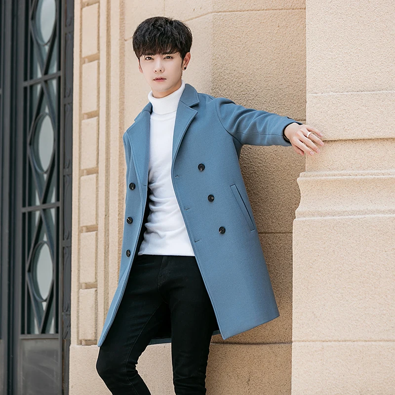 Men double-breasted trench coat 2019 new Korean men's casual wool coats fashion men's winter warm Slim windbreaker jacket coats
Men double-breasted trench coat 2019 new Korean men's casual wool coats fashion men's winter warm Slim windbreaker jacket coats
