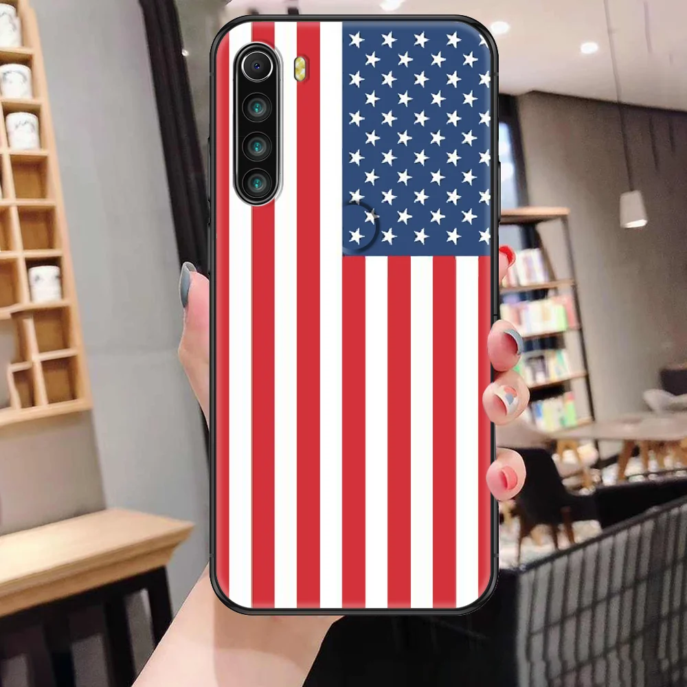 Чехол для телефона с американским флагом Xiaomi Redmi Note 7 7A 8 8T 9 9A 9S K30 Pro Ультрачерный