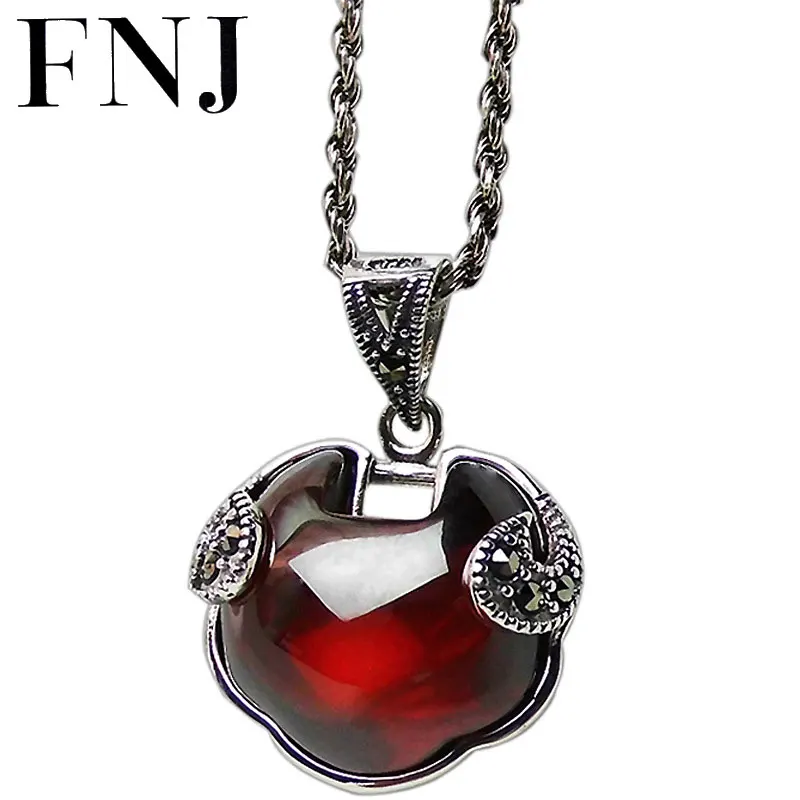 FNJ 925 Silver Heart Lock Pendant for Jewelry Making 100% Original Pure S925 Sterling Silver Pendants Women Garnet MARCASITE
FNJ 925 Silver Heart Lock Pendant for Jewelry Making 100% Original Pure S925 Sterling Silver Pendants Women Garnet MARCASITE