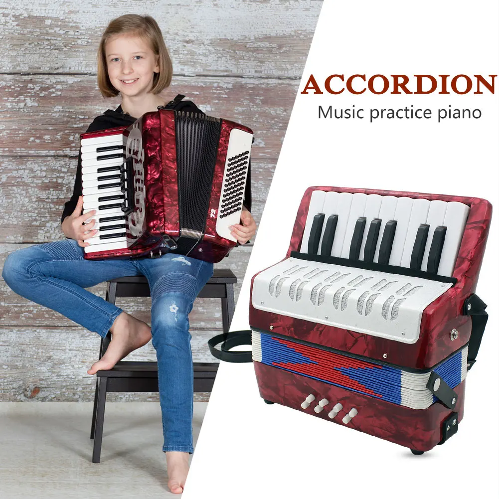 Pro Mini 17-Key Accordion 8 Bass Accordion Musical Instrument Toy for Beginner Kids Music Lovers Performer Gifts
Pro Mini 17-Key Accordion 8 Bass Accordion Musical Instrument Toy for Beginner Kids Music Lovers Performer Gifts