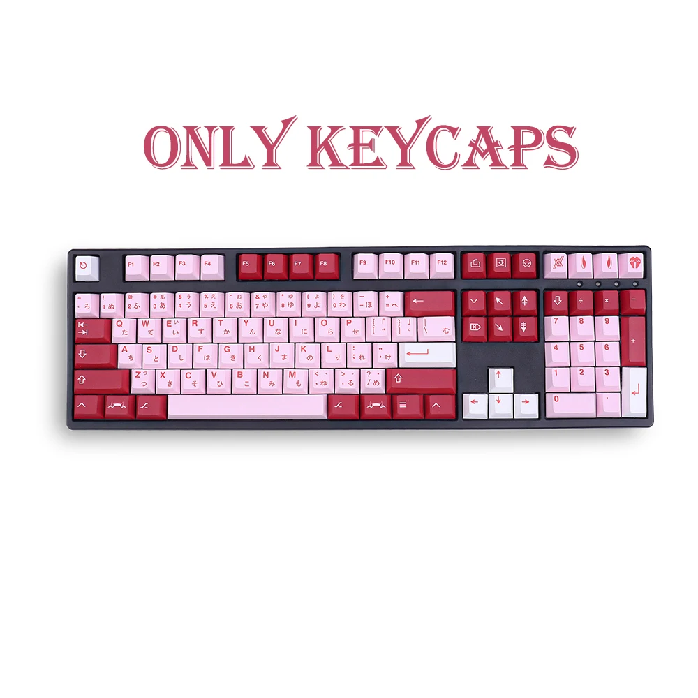 PBT keycaps 140 Key Cherry Profile DYE SUB Personalized Japanese Darling Keycap For Cherry MX Switch Mechanical Keyboards
PBT keycaps 140 Key Cherry Profile DYE SUB Personalized Japanese Darling Keycap For Cherry MX Switch Mechanical Keyboards