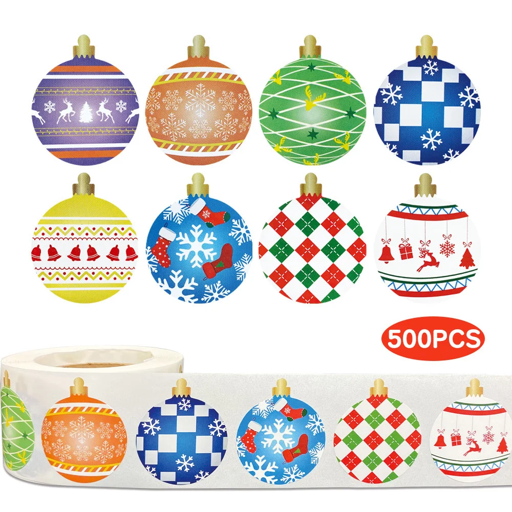 New! 500PCS Christmas Paper Sticker Merry Xmas Balls Print Crafts Sticker for Navidad Christmas Gift Bags Wrapping Supplies
New! 500PCS Christmas Paper Sticker Merry Xmas Balls Print Crafts Sticker for Navidad Christmas Gift Bags Wrapping Supplies