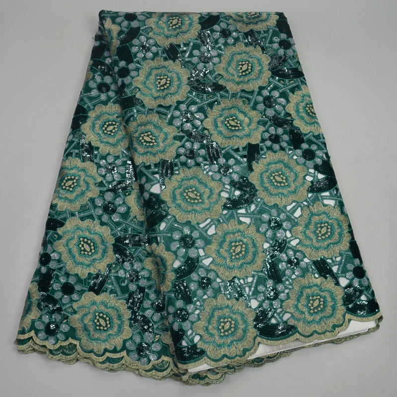 Free shipping (5yards/pc) high quality emerald green African organza lace fabric handcut lace fabric with sequins for dress OP55
Free shipping (5yards/pc) high quality emerald green African organza lace fabric handcut lace fabric with sequins for dress OP55