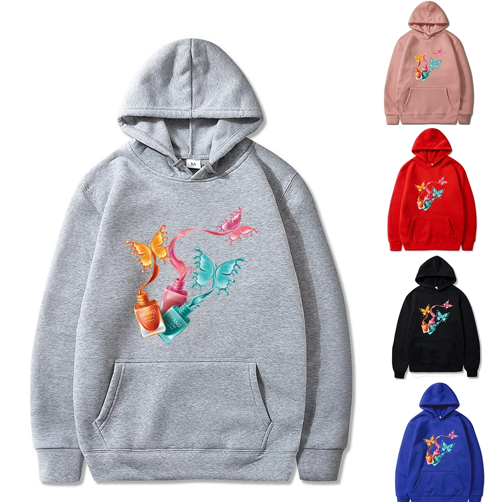 Fashion Brand Hoodie Sweatshirts Three-color Butterfly Print Pullovers Men and Women New Spring Clothes Long Sleeve Tops Korean
Fashion Brand Hoodie Sweatshirts Three-color Butterfly Print Pullovers Men and Women New Spring Clothes Long Sleeve Tops Korean