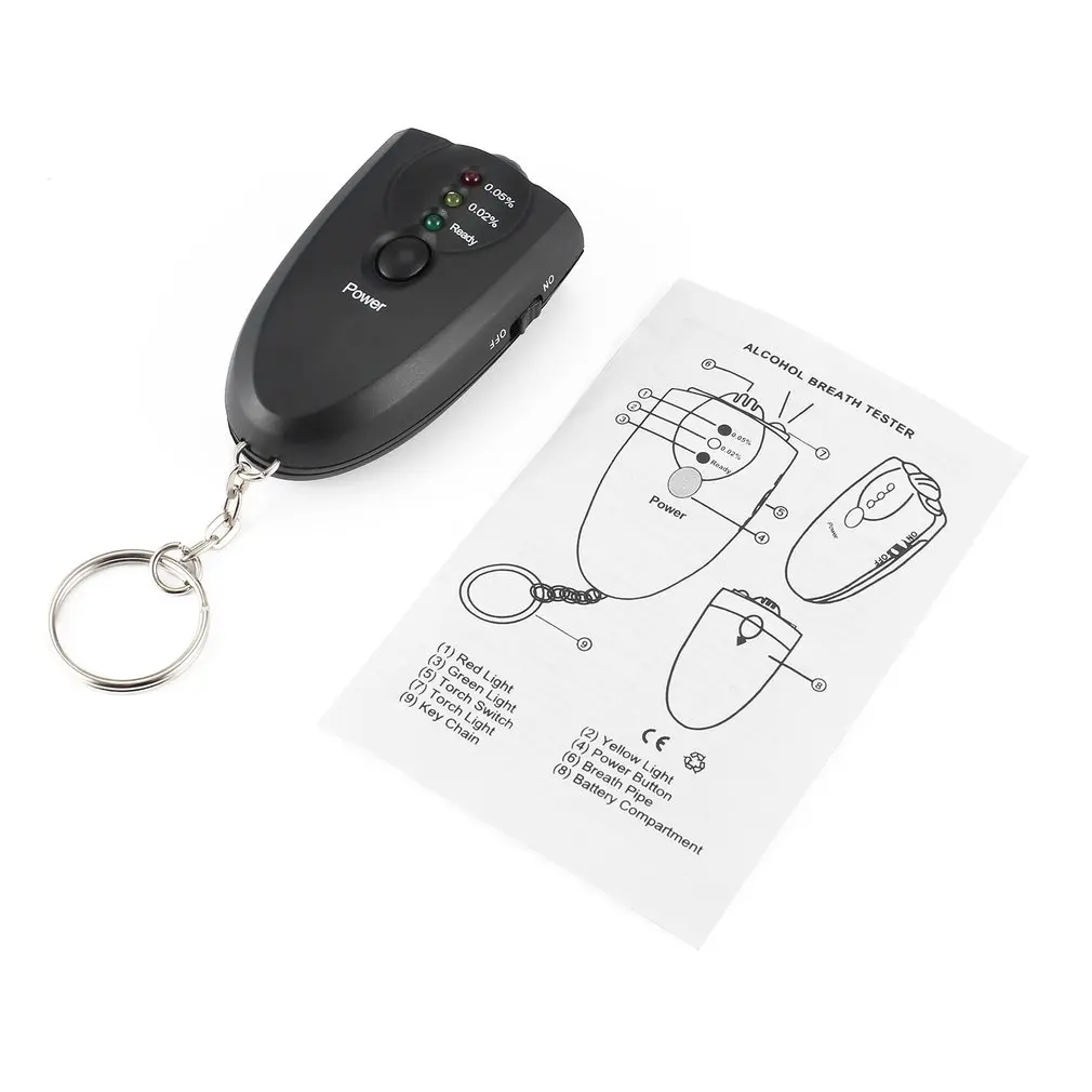 Portable Keychain Design LED Alcohol Breath Tester Alcohol Analyzer Diagnostic Tool Hot
Portable Keychain Design LED Alcohol Breath Tester Alcohol Analyzer Diagnostic Tool Hot