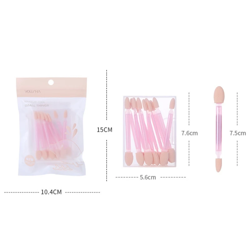 12Pcs Pro Sponge Stick Eye Shadow Applicator Cosmetic Makeup Tools Double-head Eyeshadow Brush For Women Makeup Tool
12Pcs Pro Sponge Stick Eye Shadow Applicator Cosmetic Makeup Tools Double-head Eyeshadow Brush For Women Makeup Tool