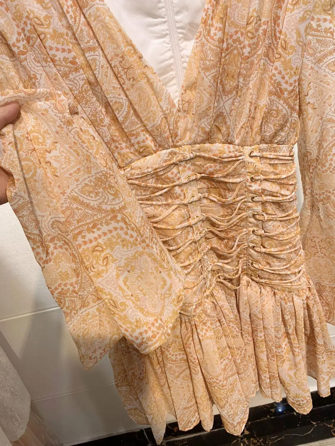 Sexy V Neck Print Women's Mini Dress Lantern Sleeve High Waist Wrap Dresses 65-4.9
Sexy V Neck Print Women's Mini Dress Lantern Sleeve High Waist Wrap Dresses 65-4.9