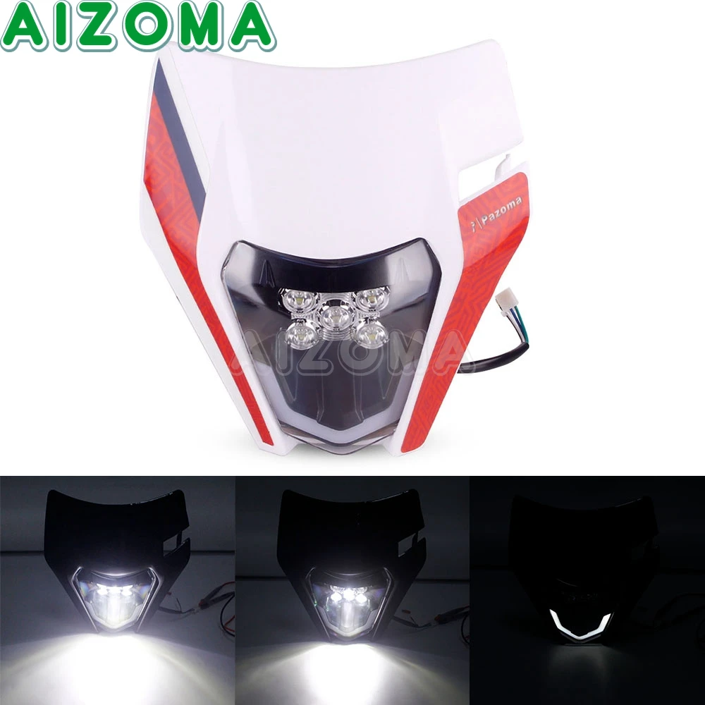 LED 35W Headlight Headlamp Fairing Cover Mask For Yamaha Freeried 6 Days 690 SMC SX XC-W EXC XC-W EXC-F Enduro Dirt Bike Light
LED 35W Headlight Headlamp Fairing Cover Mask For Yamaha Freeried 6 Days 690 SMC SX XC-W EXC XC-W EXC-F Enduro Dirt Bike Light