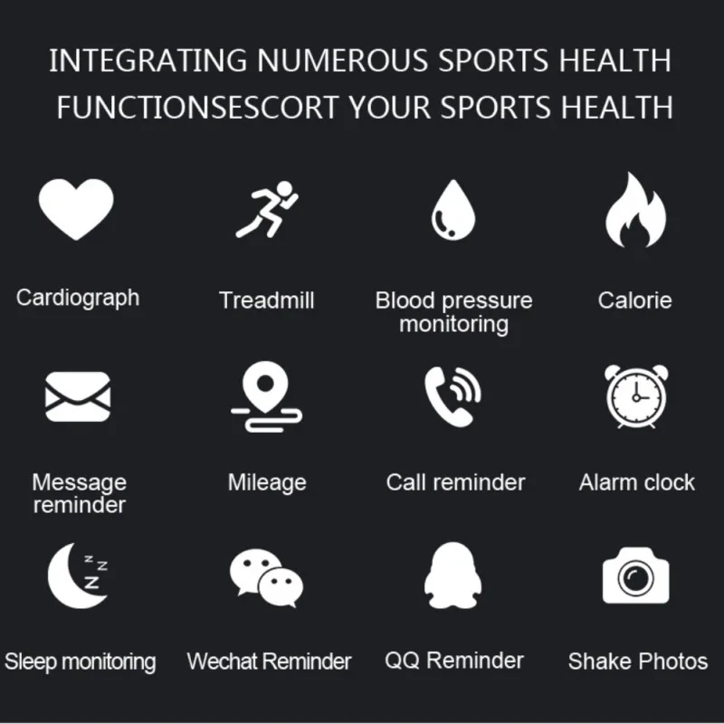 M5 Smart Band Fitness Tracker Smart Watch Bracelet Heart Rate Blood Pressure Monitor Health Wristbands For iOS Android
M5 Smart Band Fitness Tracker Smart Watch Bracelet Heart Rate Blood Pressure Monitor Health Wristbands For iOS Android