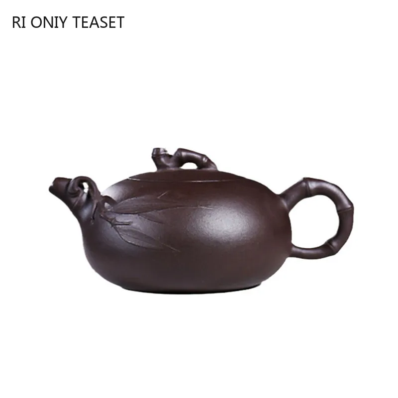 

140 мл Yixing, Фиолетовый Глиняный чайный горшок, сырая руда, грязевой чайник Zhu, домашний чайник с фильтром Zisha, китайская чайная церемония, подарки на заказ