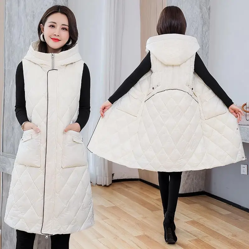 Beardon Autumn Winter New Womens Parkas Down Cotton Vest Mid-Length Slim Slimming Vest Hooded Waistcoat Coat
Beardon Autumn Winter New Womens Parkas Down Cotton Vest Mid-Length Slim Slimming Vest Hooded Waistcoat Coat