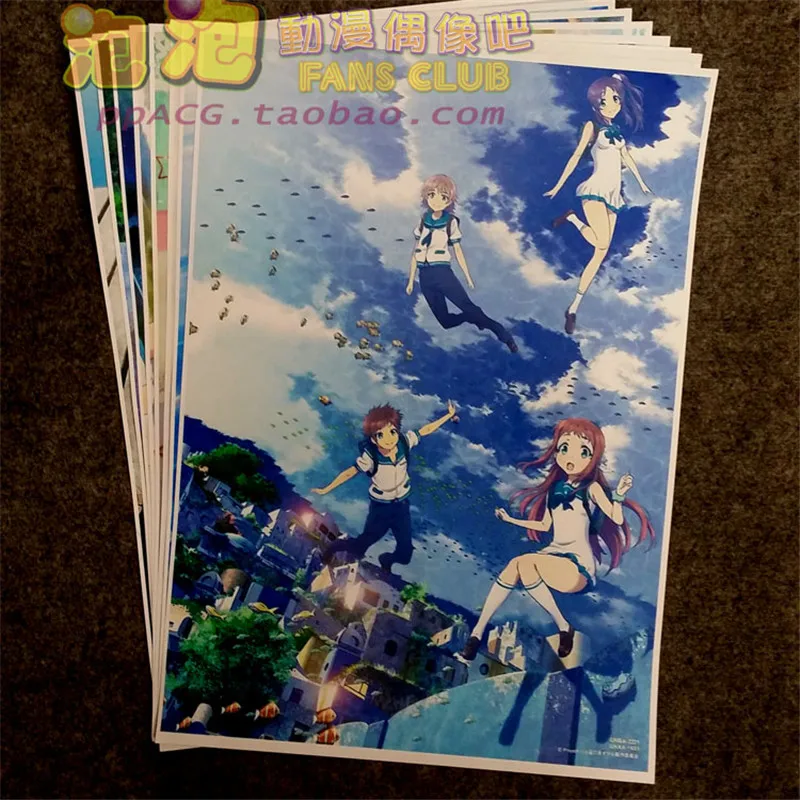 8 шт./компл. аниме Nagi no Atsukara Постер Mukaido Manaka Hiradaira Chisaki настенные фотографии для