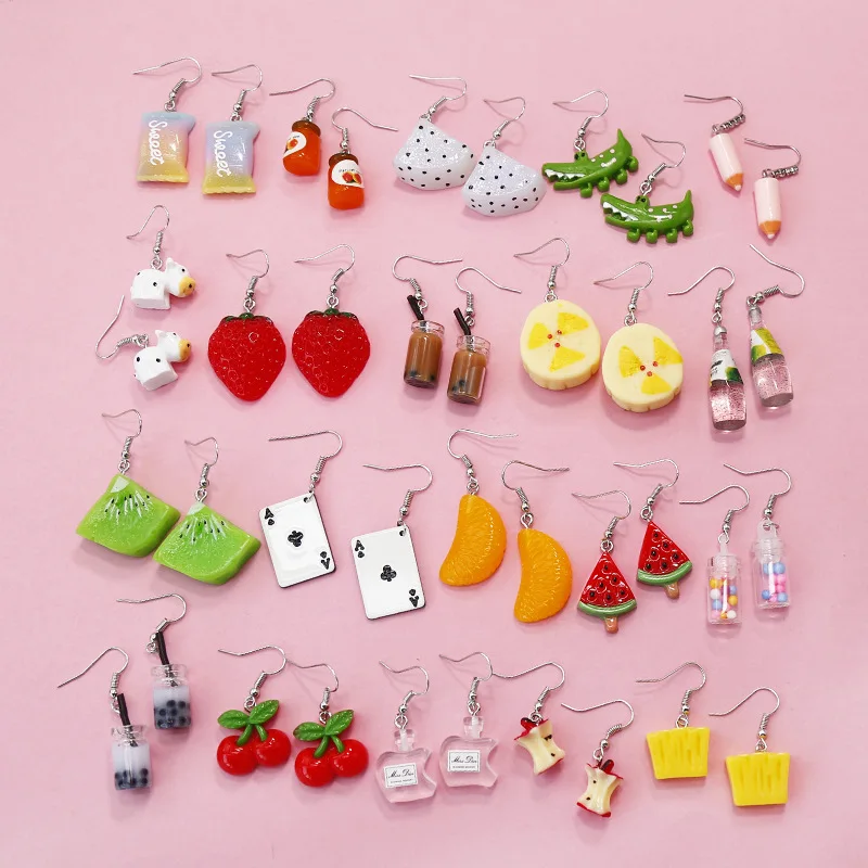 U-Magical Summer Cute Metallic Multiple Clear Resin Food Fruit Drop Dangle Earrings for Women Multicolor Dangle Earrings Jewelry
U-Magical Summer Cute Metallic Multiple Clear Resin Food Fruit Drop Dangle Earrings for Women Multicolor Dangle Earrings Jewelry
