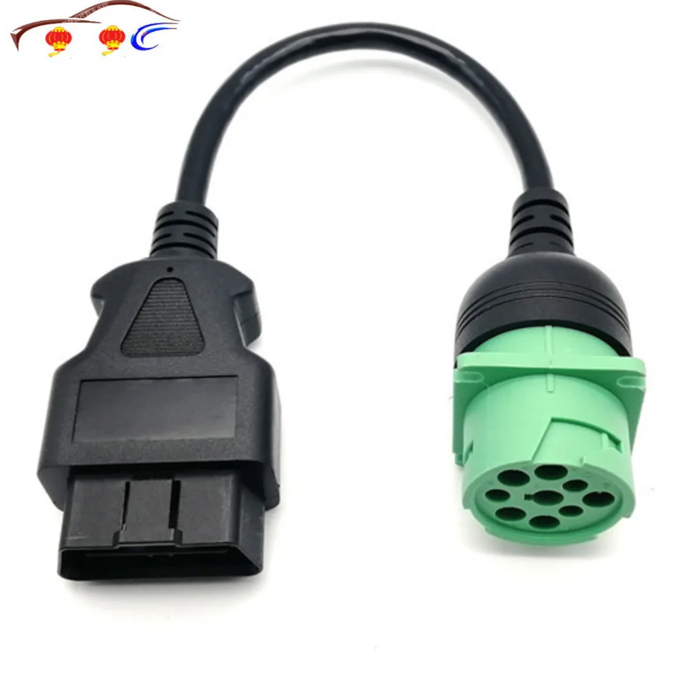 

Truck OBD1 to OBD2 Cable High Quality Adapter Converter Cable J1939 9Pin Male Car Diagnostic Tool to OBD2 16Pin Male